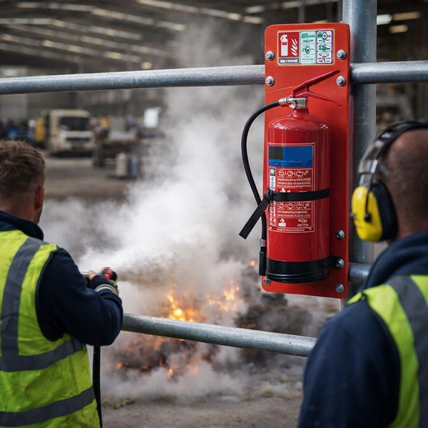 Scaffold Fire Extinguisher Board Bundle – Secure & Structured – Industrial Use