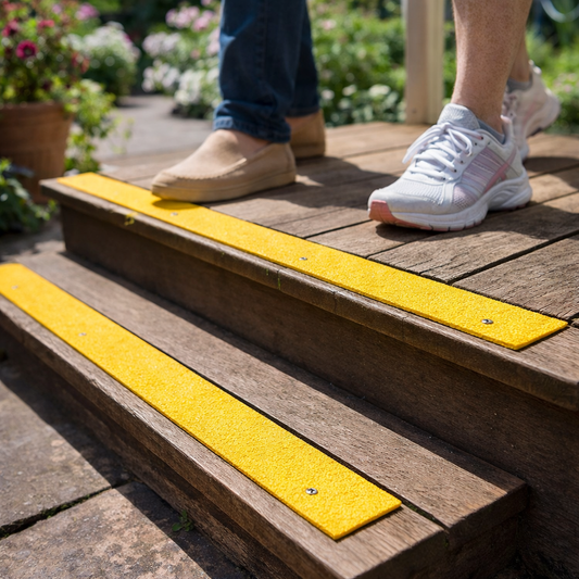 Non-Slip GRP Strips – 1m x 50mm – Durable & Flame Retardant – Indoor/Outdoor