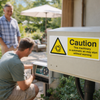 Automatic Machinery Warning Signs – 1mm Rigid Plastic – Indoor/Outdoor Use
