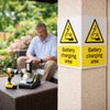 Battery Charging Area Sign – 150mm x 200mm – Rigid Plastic – Indoor/Outdoor Use