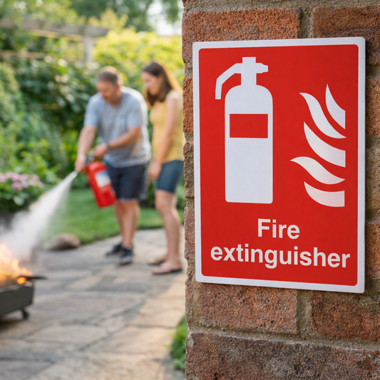 Fire Extinguisher Sign – Durable – Indoor/Outdoor Safety