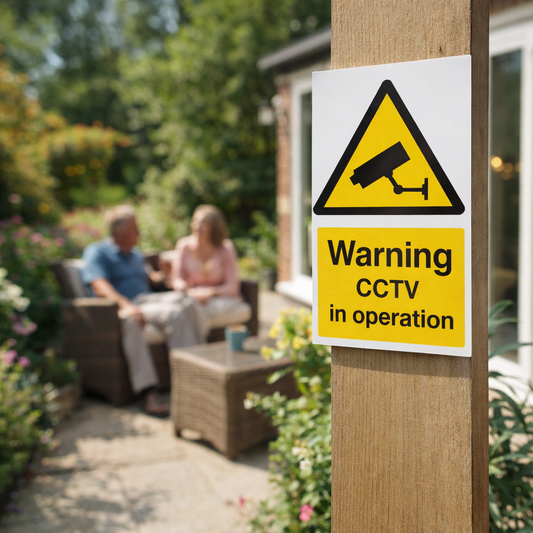 CCTV Warning Sign – A4 – 1mm Rigid Plastic or Vinyl – Indoor/Outdoor Use