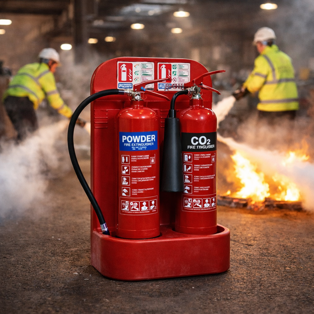 Fire Extinguisher Bundle – Dry Powder & CO2 – Industrial Grade – Safety
