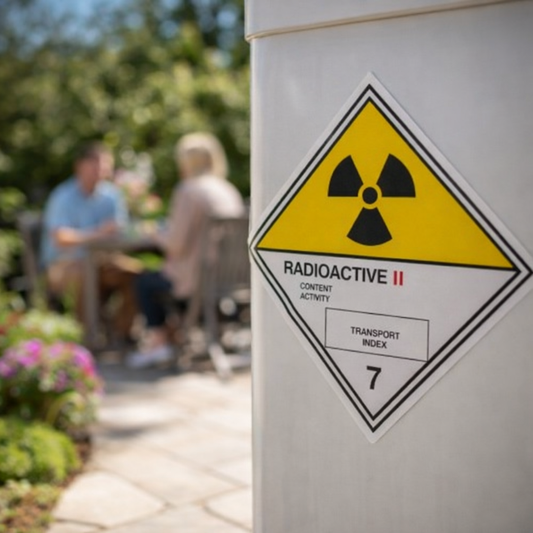 Radioactive II 7 Hazard Warning Diamond Sign – 1mm Rigid Plastic – Indoor/Outdoor Use