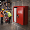 Metal Fire Safety Document Cabinet – 140mm Deep – Latch Closure – Office Use