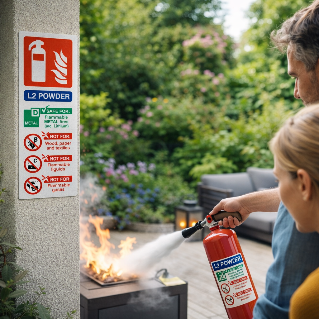 Powder Fire Extinguisher Identification Sign – Portrait – Safety Signage – Indoor & Outdoor Use