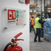 Foam Spray Visual Impact Sign – Includes Stand Off Locators – Commercial Use