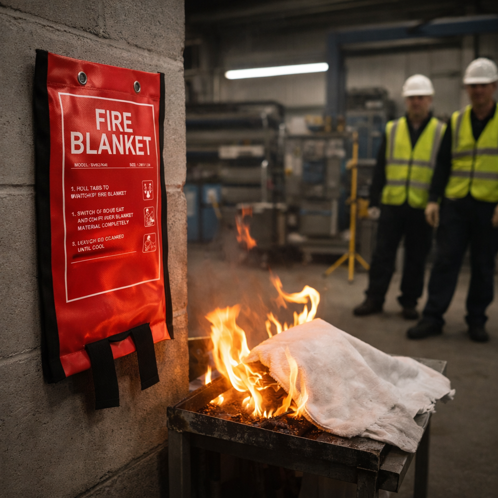 Fire Blanket – 1.2m x 1.2m – Soft Pack, Kite Marked – Domestic & Small Commercial Use