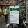 Calibrated Tags – 80mm x 150mm – Matt PVC – Quality Control