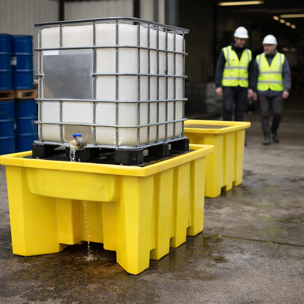 IBC Spill Pallet – 1870 x 1340 x 1030mm – Chemical-Resistant Polyethylene – Industrial Use