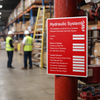 Hydraulic Sprinkler System ID Plate Signs – Durable – Industrial Use