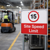 Temporary Traffic Sign – 600mm x 450mm – Polypropylene – Site Use