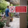 Safety Sign – Entry Prohibited – 1mm Rigid Plastic – Indoor/Outdoor