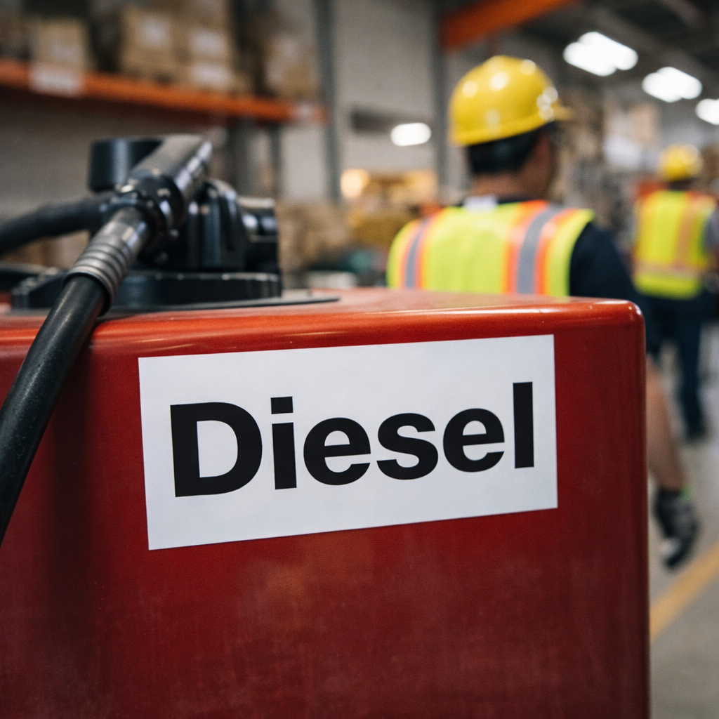 Diesel Self-Adhesive Vinyl Sign – Gloss Finish – Indoor Use