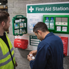 Fully Stocked First Aid Station – 975 x 750mm – Durable Plastic – Industrial Use