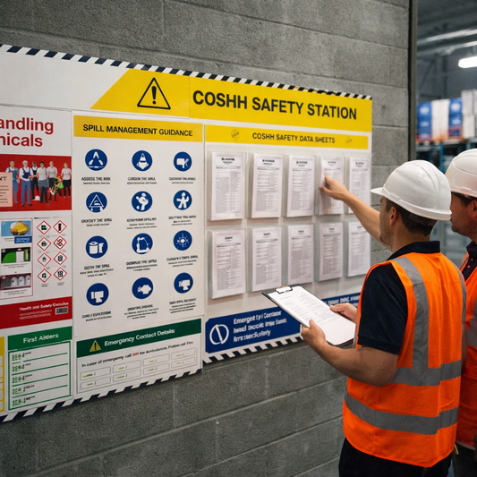 Safety Information Board – 1900 x 1000mm – Durable Correx – Workplace