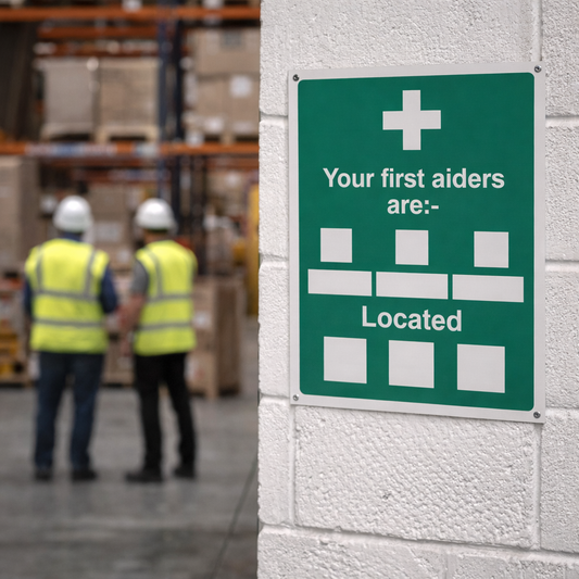 Safety Signs – Your First Aiders – Customizable – Workplace Safety