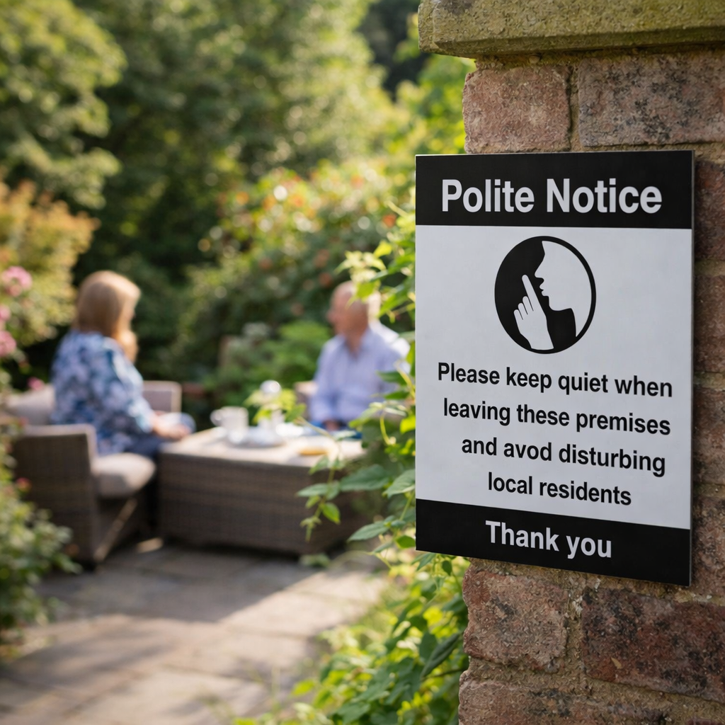 Quiet Notice Sign – 1mm Rigid Plastic – Indoor/Outdoor Use