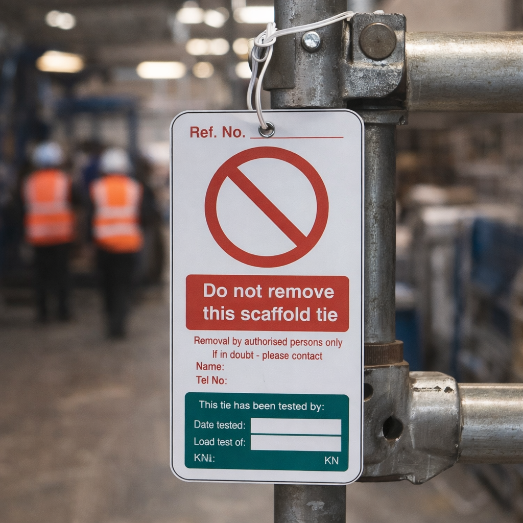 Double Sided Safety Tags – Do Not Remove This – 80mm x 150mm – Matt PVC – Industrial Use