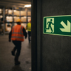 Photoluminescent Wayfinding Markers – Arrow Down/Right – Self-Adhesive Vinyl – Indoor Use