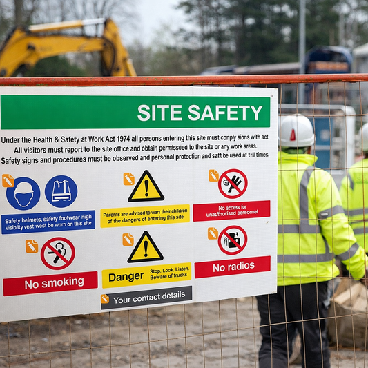 Custom Site Safety Sign – 6mm Correx – Landscape – Industrial