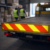 Vehicle Marking Plate – 600mm x 140mm – Aluminium & Reflective Chevron – Industrial