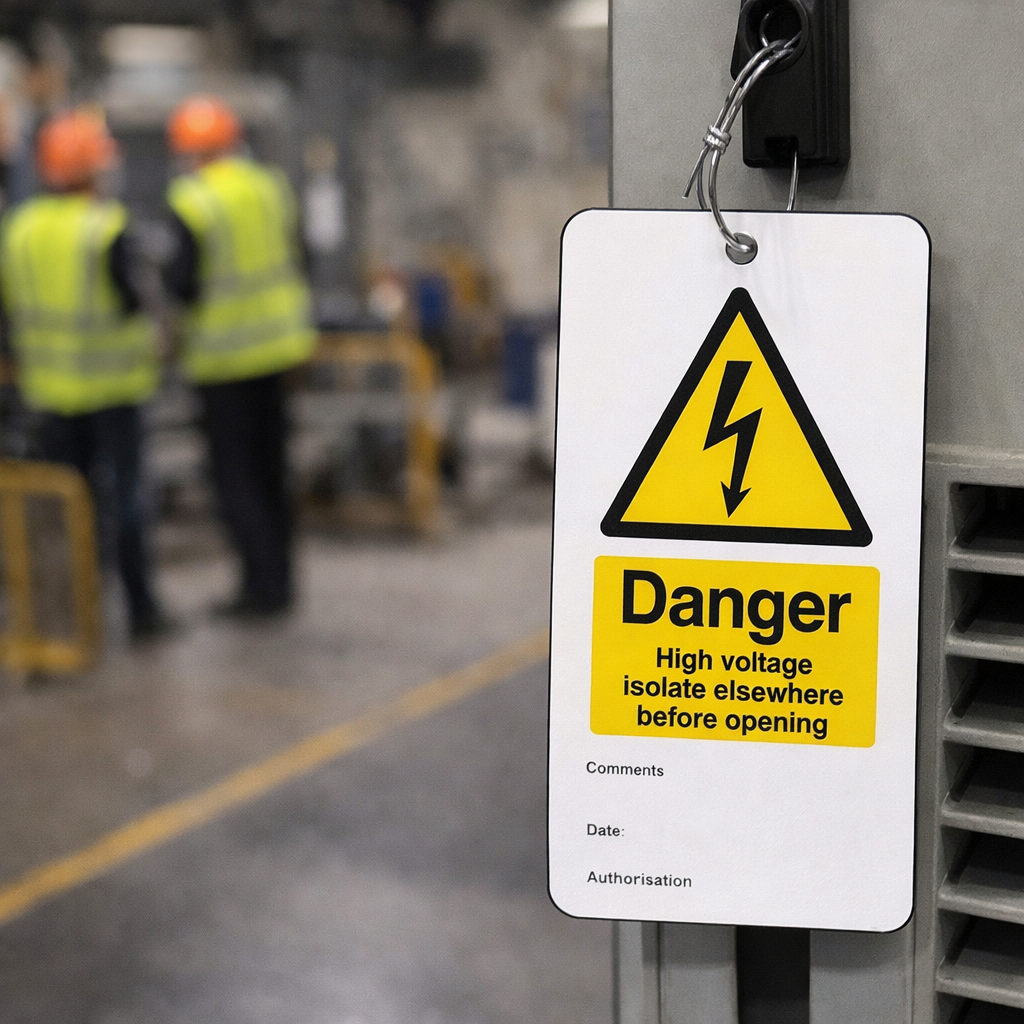 Safety Tags – 80mm x 150mm – Matt PVC – Industrial Use