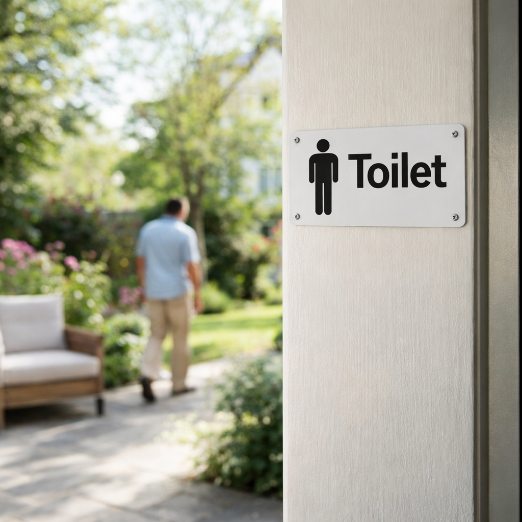 Toilet Signs – Male Symbol – 1mm Rigid Plastic – Indoor/Outdoor