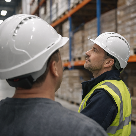 Industrial Safety Helmet – Vented – HDPE Shell, Textile Cradle – Workplace Protection