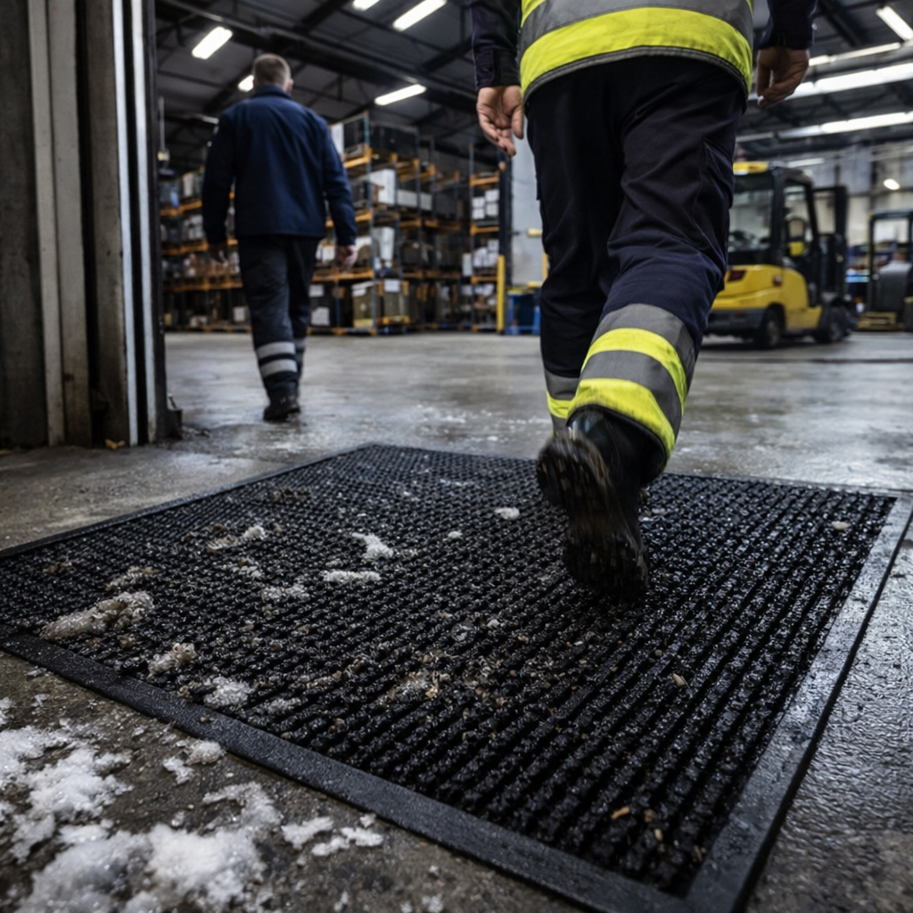 Heavy Duty Entrance Mats – Flexible Rubber Bristles – Commercial Use