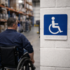 Braille Disabled Symbol Sign – 150mm x 150mm – 1.5mm PVC – Indoor