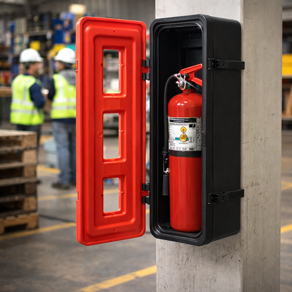 Fire Extinguisher Cabinet – Single – Polyethylene – Industrial Use