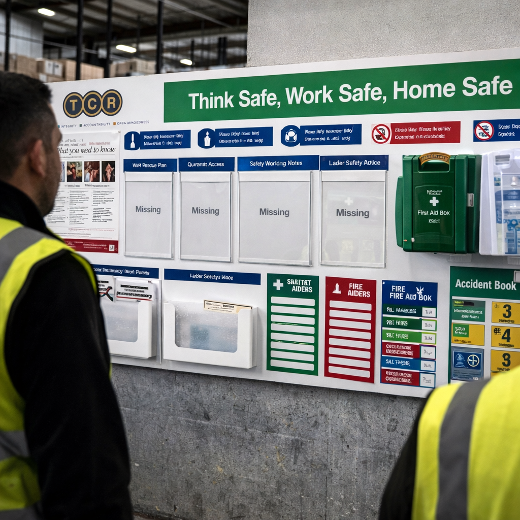 Visual Management Board – 2130mm x 970mm – Durable Correx – Industrial Use