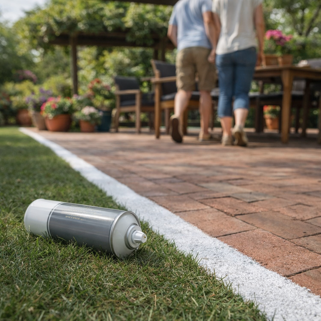 Line Marking Paint – White 750ml – Durable Synthetic Resin – Indoor/Outdoor Use