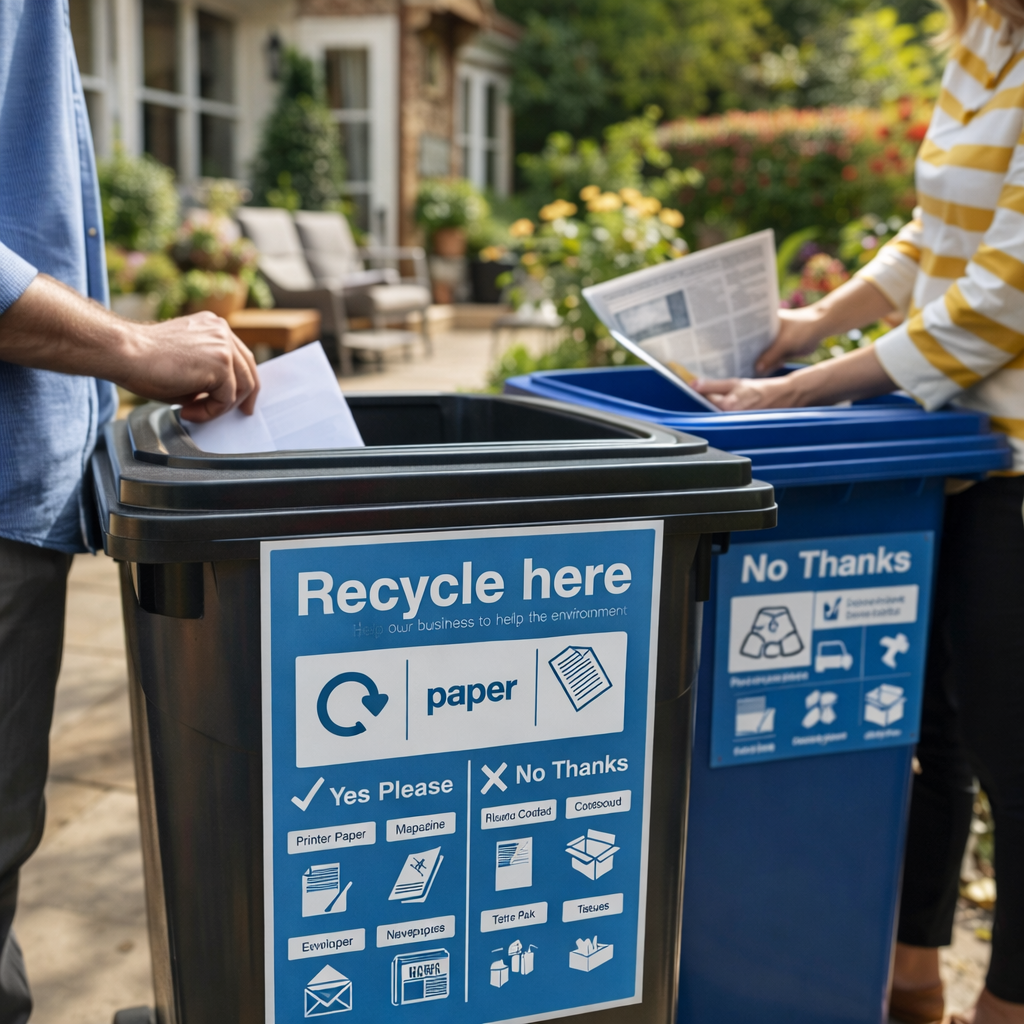 Recycle Paper Signs – Professional – Indoor & Outdoor Use