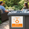 Recycling Sign – Plastic Bottles & Cans – Durable Material – Indoor/Outdoor Use