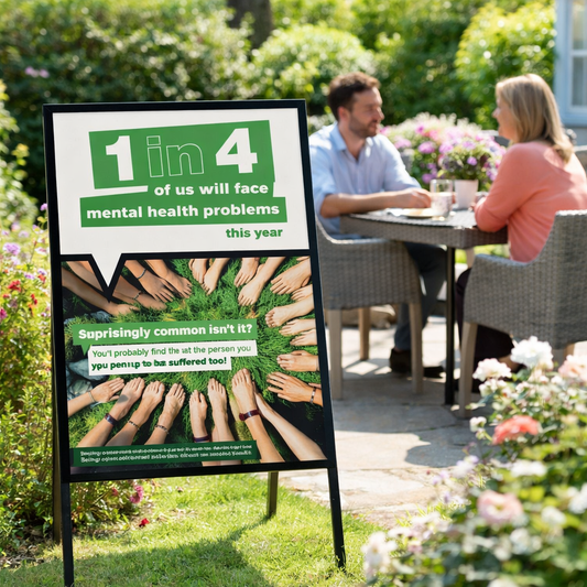 Mental Health Awareness Poster – 420mm x 594mm – Synthetic Paper – Indoor/Outdoor Use