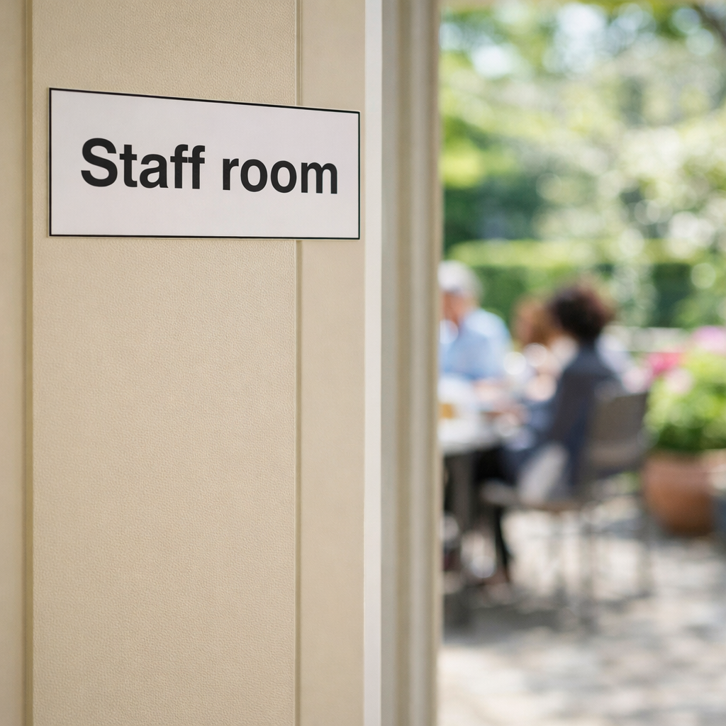 Staff Room Signs – Various Materials – Indoor & Outdoor Use