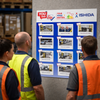 Staff Engagement Board – 1000mm x 1000mm – Durable Rigid Plastic – Office Use