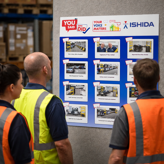 Staff Engagement Board – 1000mm x 1000mm – Durable Rigid Plastic – Office Use