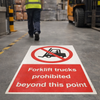 Floor Safety Graphic – 400mm x 600mm – Anti-Slip – Industrial Use