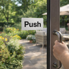 Push Signs – 1mm Rigid Plastic & Vinyl – Indoor/Outdoor Use