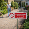 Private Driveway Sign – 450mm x 150mm – 2mm Aluminium – Outdoor Use