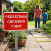 Pedestrian Crossing Point Traffic Signs – 1mm Rigid Plastic & Aluminium – Indoor & Outdoor