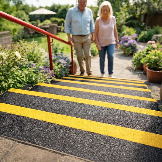 Anti-Slip GRP Stair Tread Covers – 4mm Heavy Duty – Indoor/Outdoor Use