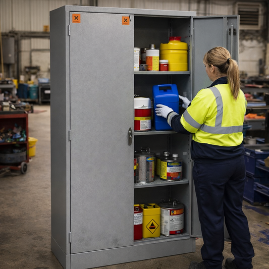 Tall COSHH Storage Cabinet – 1829x915x457mm – Steel – Industrial Use