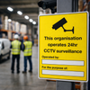 CCTV Surveillance Sign – 24hr Monitoring – Industrial Grade – Security Use