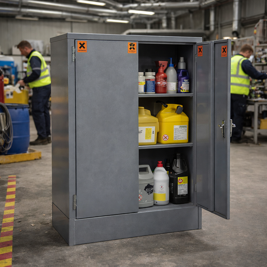 COSHH Storage Cabinets – 1219x915x457mm – Mild Steel – Industrial Use