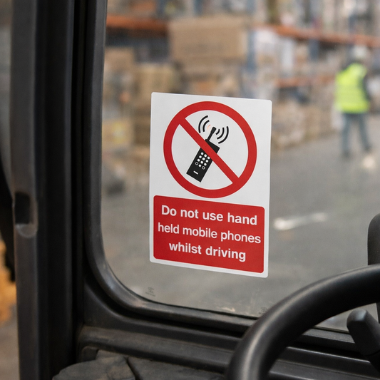 Safety Sign – 75mm x 100mm – Self Adhesive Vinyl – Indoor Use