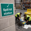 Spill Kit Station Safety Signs – Customizable – Industrial Use